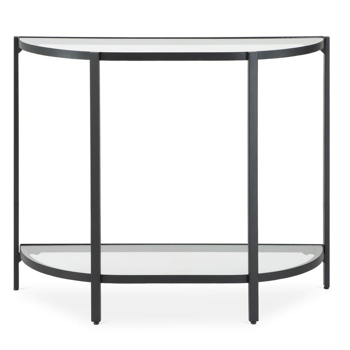 Demilune Console Table (Black) - accent table