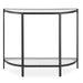 Demilune Console Table (Black) - accent table