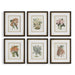 Orchid Botanical Framed Prints, S/6 - Wall Art