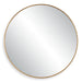 Junius Large Round Mirror, Gold - gold finish and iron