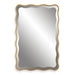 Aneta Mirror Gold - antiqued gold leaf wood