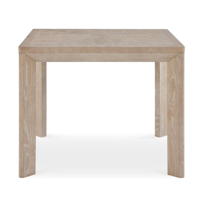 Noval Dining Game Table - solid white oak with parquet top