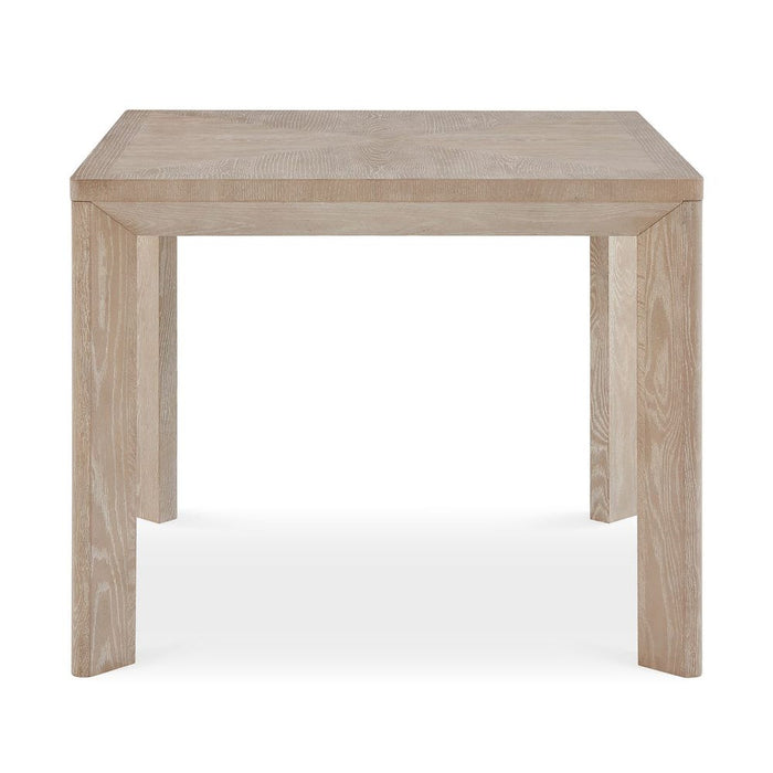 Noval Dining Game Table - solid white oak with parquet top