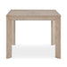 Noval Dining Game Table - solid white oak with parquet top