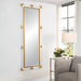 Balkan Tall Mirror, Gold - gold finish and iron