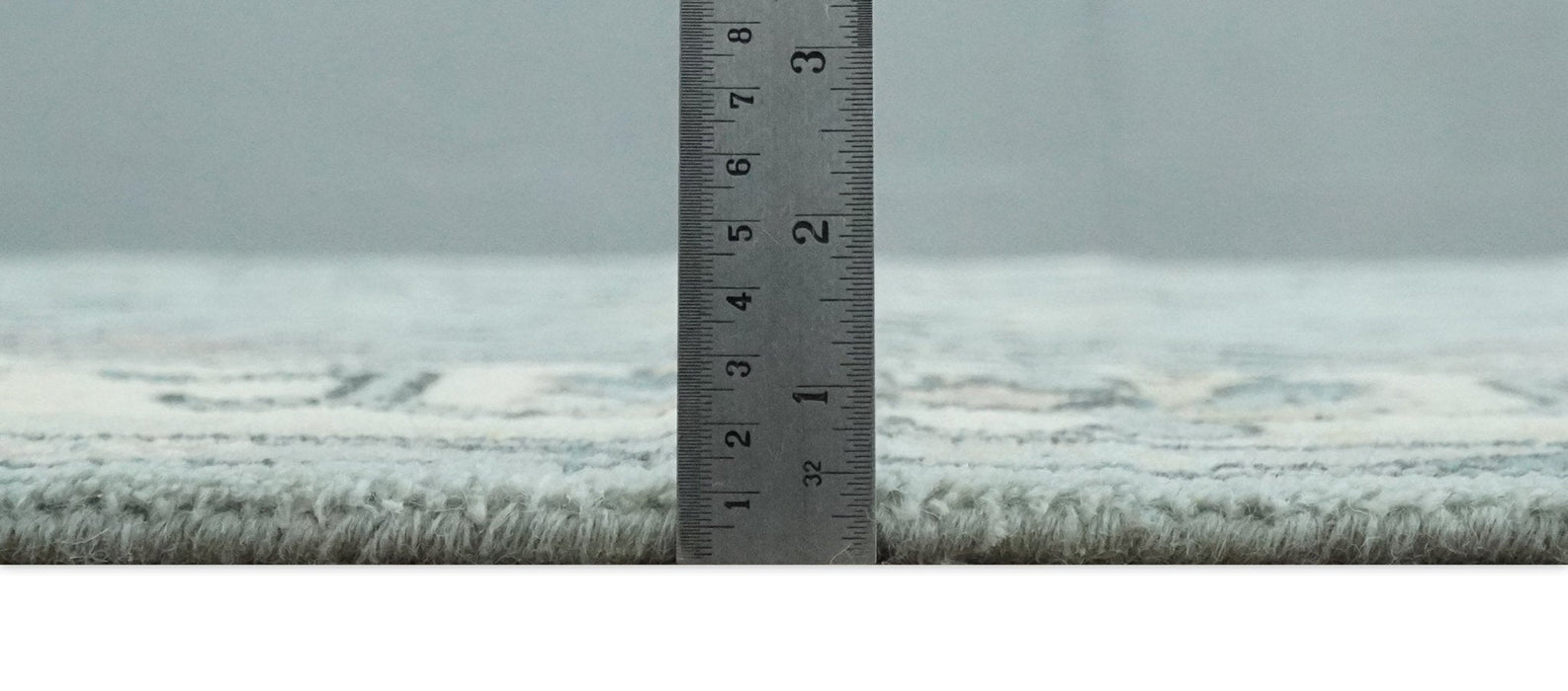 Hand Knotted 8x10 Blue and Ivory Traditional Oushak Persian Wool Area Rug | TRDCP1151810