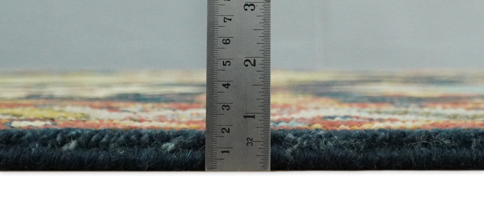 Traditional Blue and Gold Multi Sizes Antique Style Hand knotted Oushak Area Rug