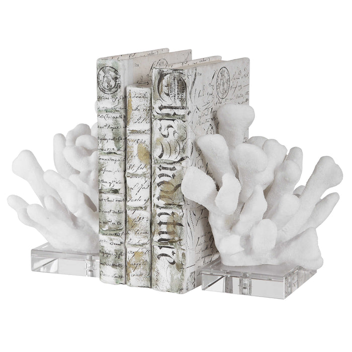 Rock Coral Bookends
