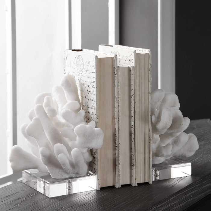 Rock Coral Bookends