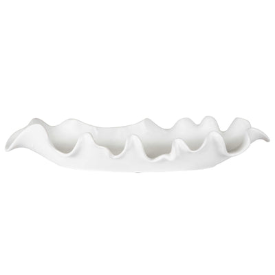 Scalloped White Bowl - kitchenware - rustic modern