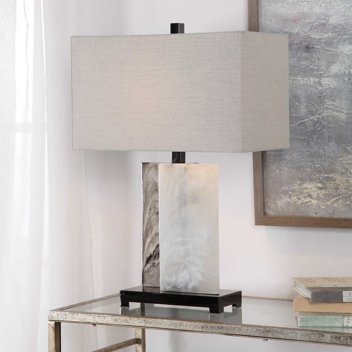 Smoke Slab Table Lamp