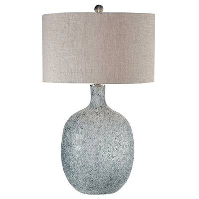White oceanna blue green ceramic table lamp - tables - rustic modern