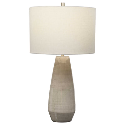 White crackled ceramic lamp - lamps - rustic modern