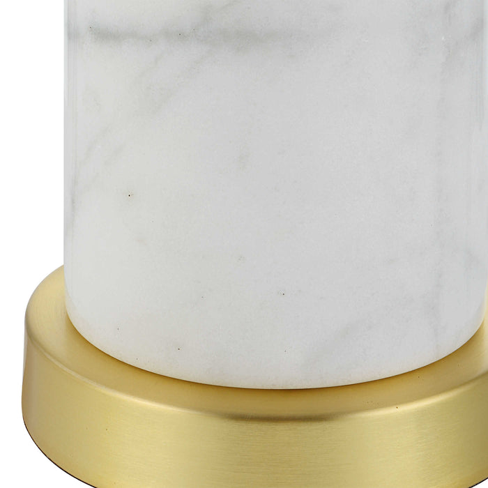 Round Marble Buffet Lamp