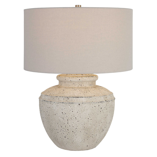 Beige antique pottery lamp - lamps - rustic modern