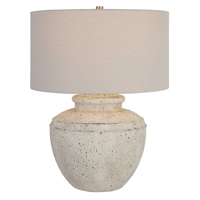 Beige antique pottery lamp - lamps - rustic modern