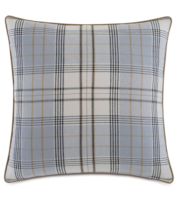Blue mad about plaid pillow - pillows - luxury