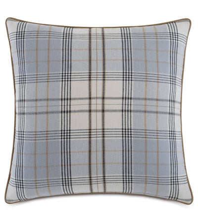 Blue mad about plaid pillow - pillows - luxury