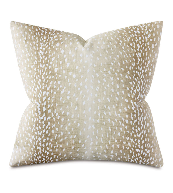 Beige wild side pillow: neutral - pillows - luxury