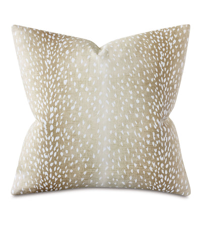 Beige wild side pillow: neutral - pillows - luxury
