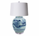 Blue Mountain Village Lantern Jar Table Lamp - lamps - traditional