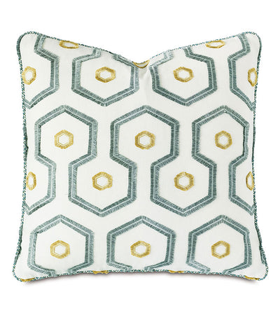 White signature welt embroidered pillow - pillows - luxury