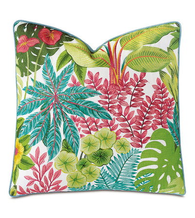 St. Lucia Palm Pillow - pillows - coastal style