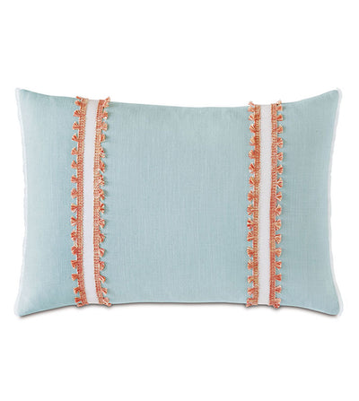 Blue nassau decorative pillow - pillows - coastal style