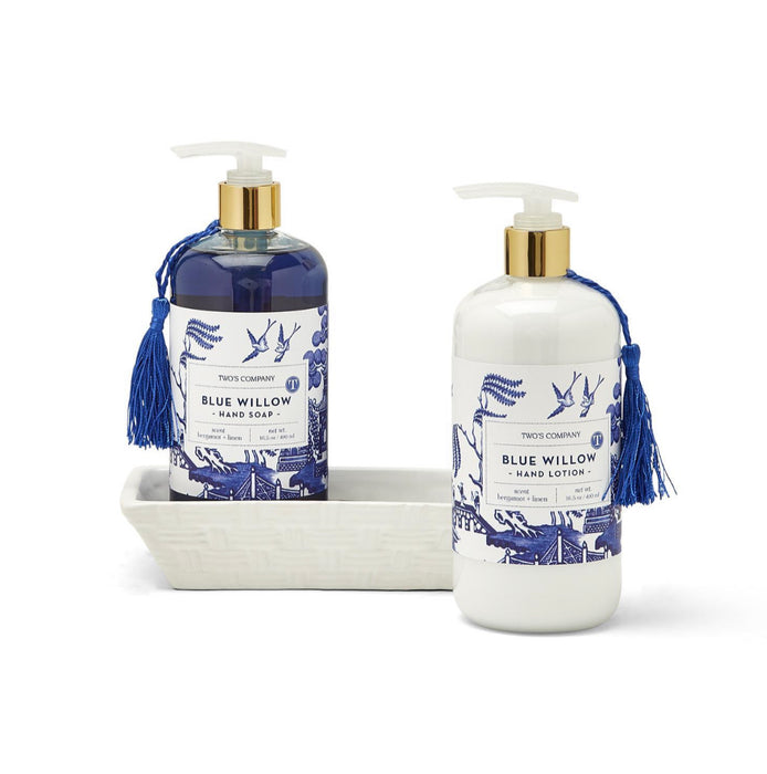 Decorative Chinoiserie Hand Soap Set