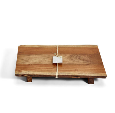 White elevated serving board - kitchenware - rustic modern